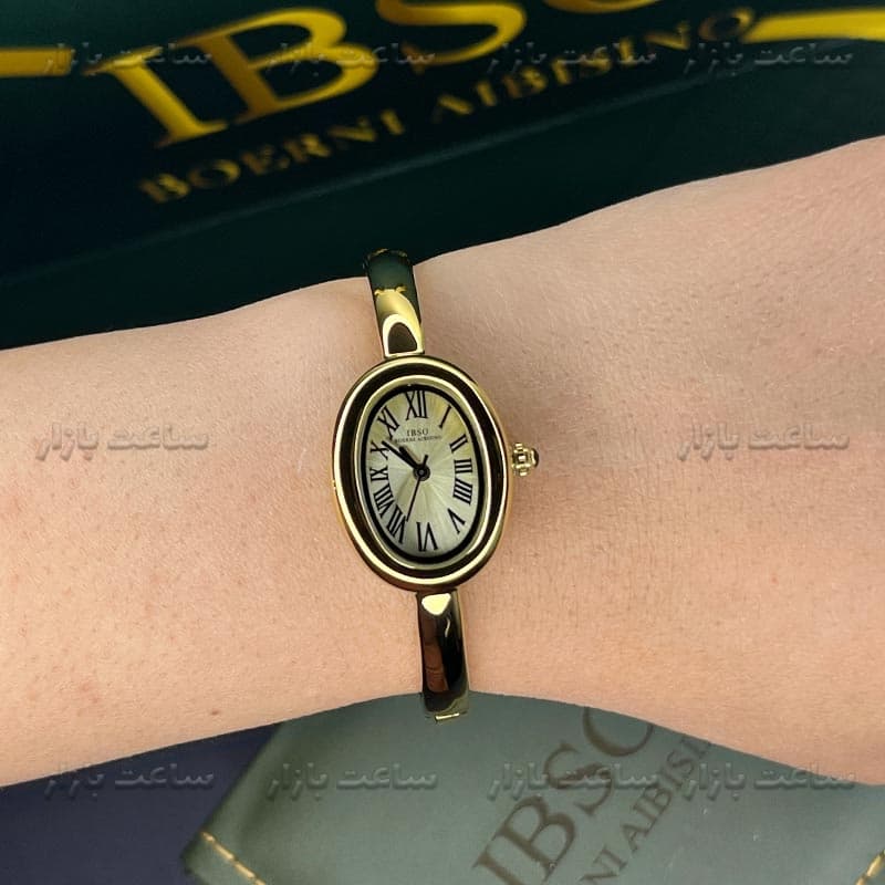 ساعت ایبسو زنانه دستبندی صفحه طلایی IB1189L — تصویر ۳