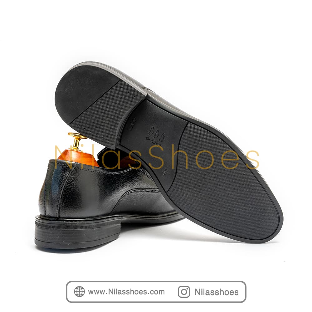 کفش مردانه مجلسی بی بند چرم تبریز (L-452) — تصویر ۸
