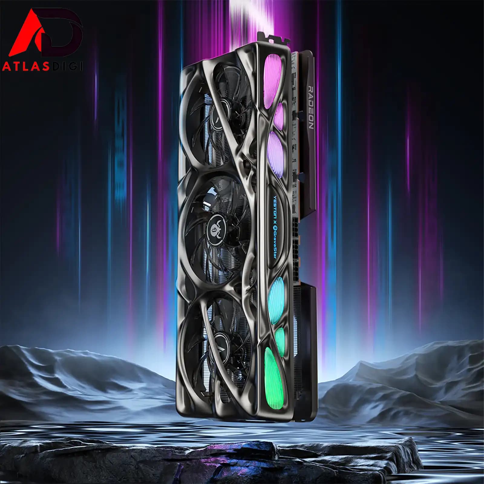 کارت گرافیک Yeston x GravaStar Radeon RX 9070 XT Mercury Nova OC 16GB GDDR6 — تصویر ۱۰