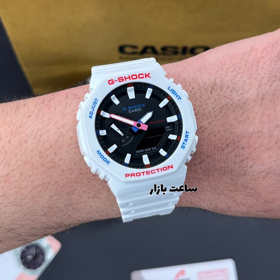 ساعت مچی جی شاک سفید G-Shock ga2100 WDC01 — تصویر ۴