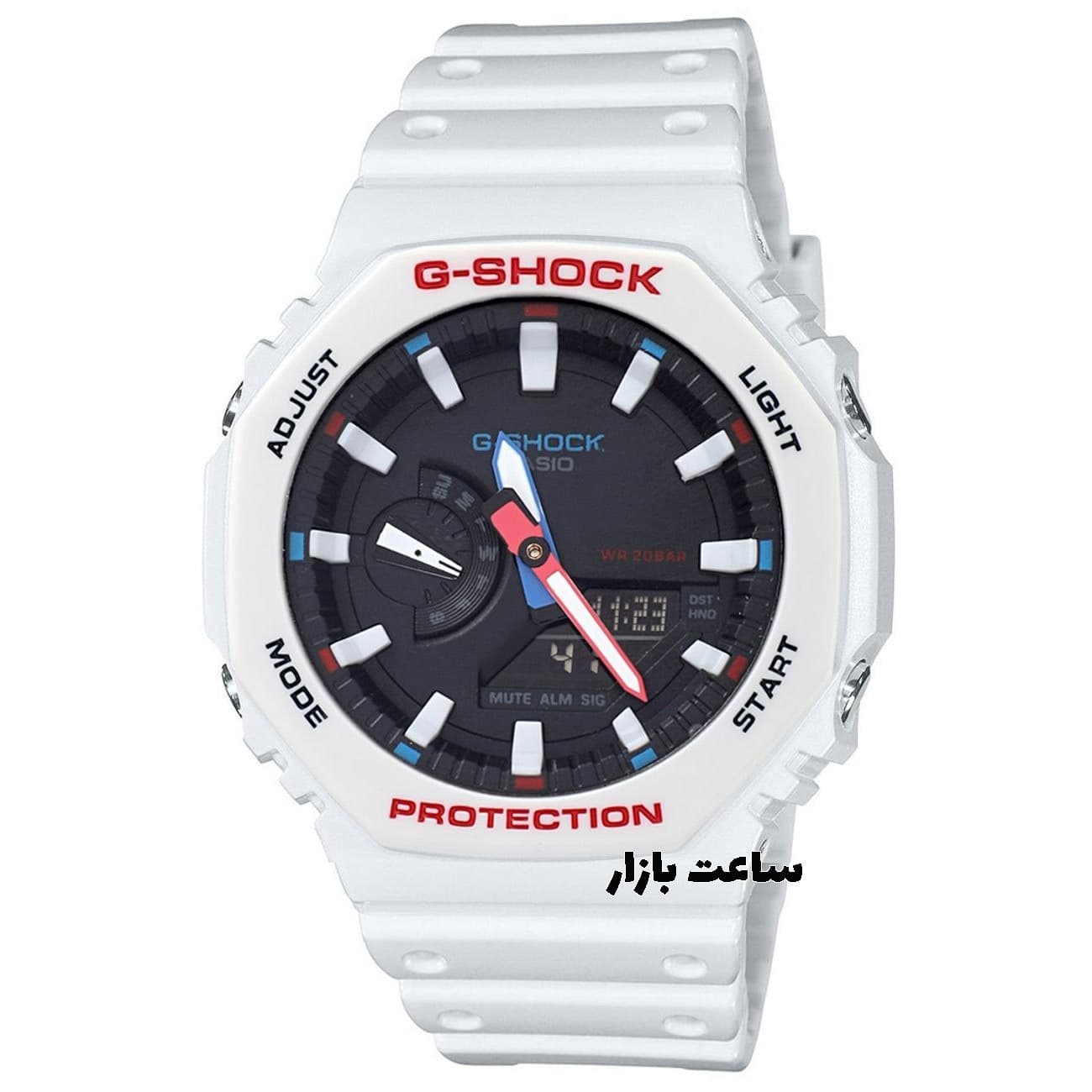 ساعت مچی جی شاک سفید G-Shock ga2100 WDC01 — تصویر ۲