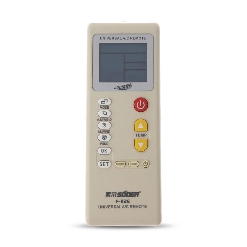 ریموت کنترل کولر گازی همه کاره مدل F112E کدB21675 — تصویر ۲