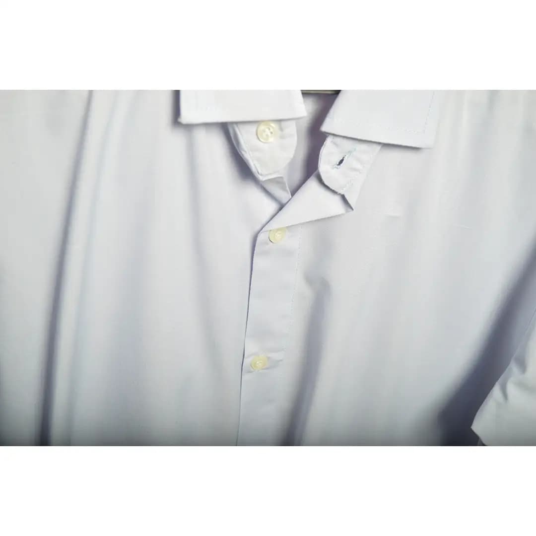تک سایز: پیراهن مردانه اداری پارچه تترون بدون جیب آبی روشن | 0687-47072 — تصویر ۴