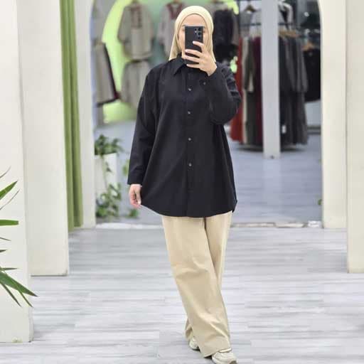 شومیز نهال (مشکی) — تصویر ۲