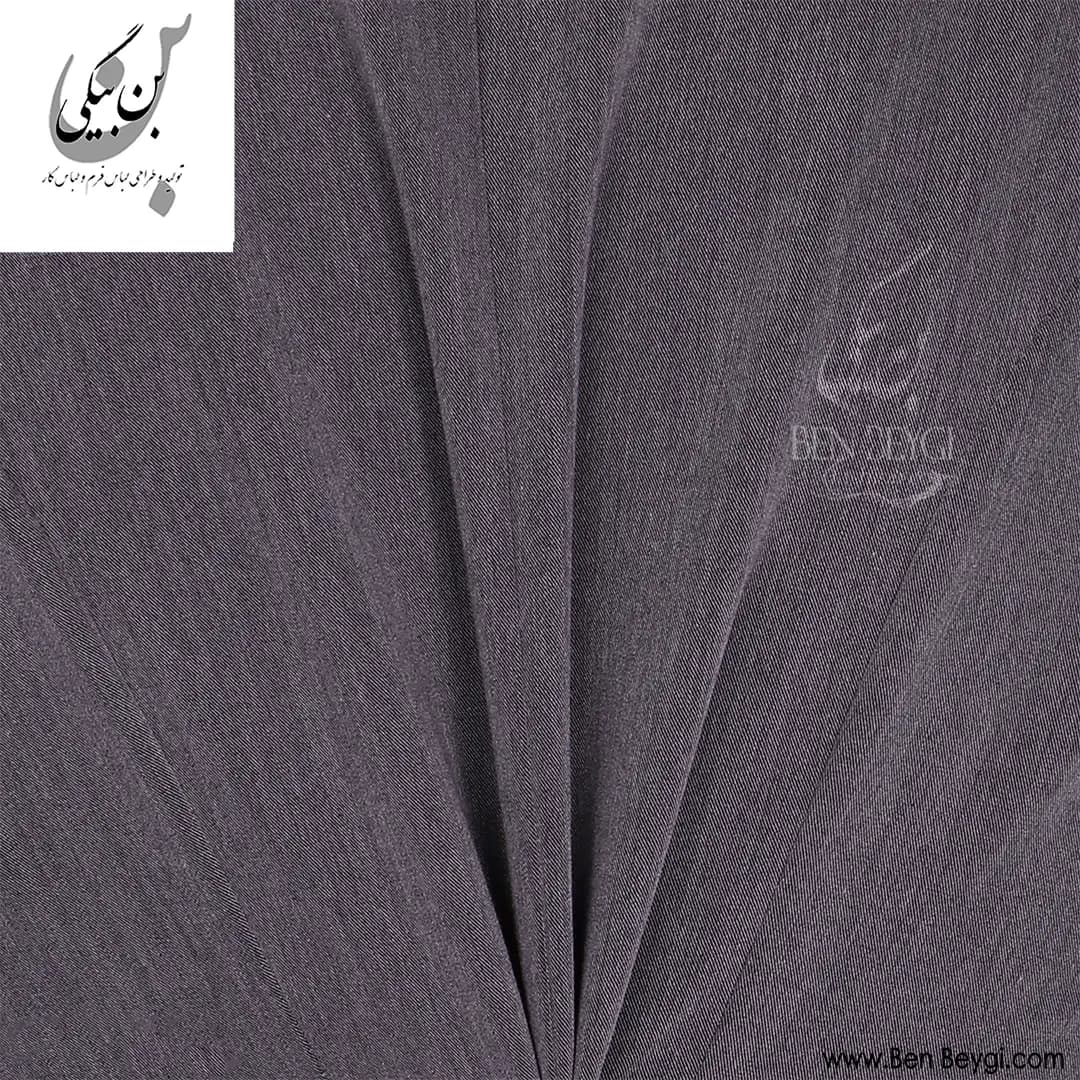 مانتو شلوار اداری طوسی چهار دکمه یقه بلیزر پارچه فیونا کد 41307 — تصویر ۸