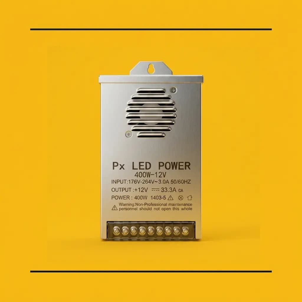 منبع تغذیه سوئیچینگ 12V DC – 33A – فن دار