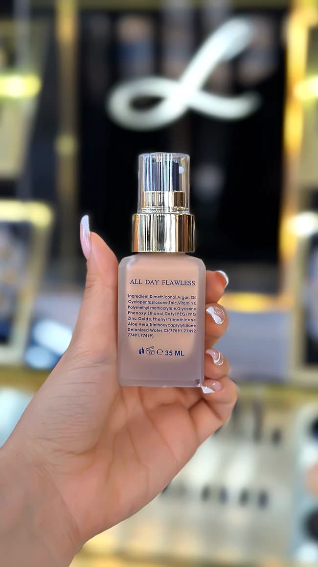 کرم پودر پمپی لوسمنت SPF30 حاوی روغن آرگان و آلوئه ورا (Losment) – 35 میل — تصویر ۳