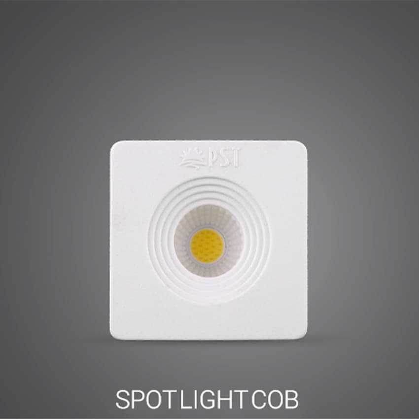 چراغ چشمی 3 وات LED COB مربعی پارس شعاع توس