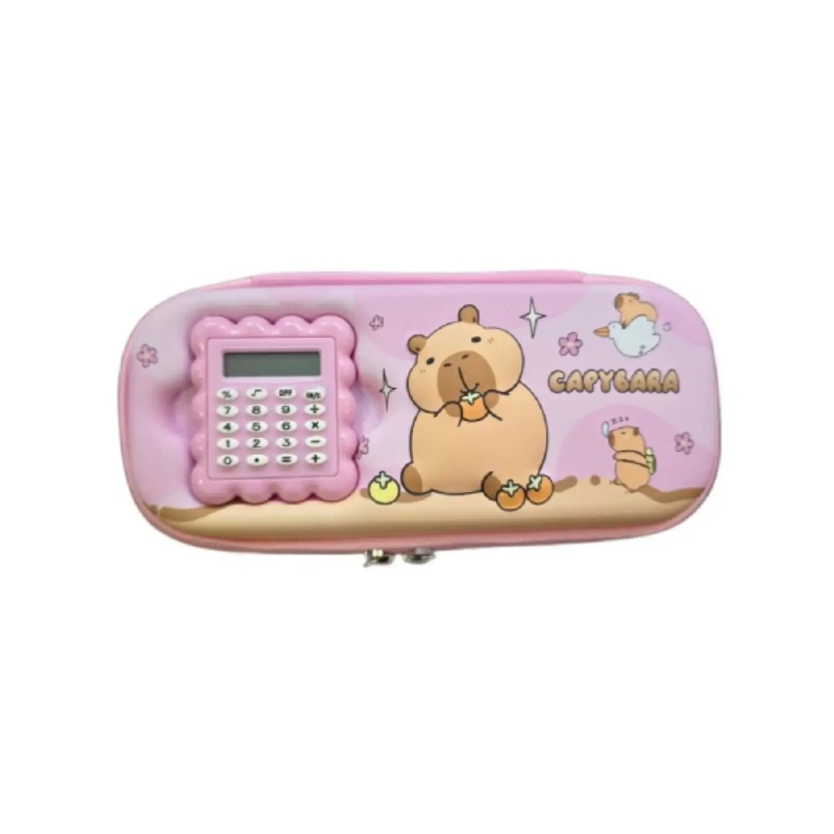 جامدادی نیمه تبلتی ماشین حسابدار طرح capybara کد j111