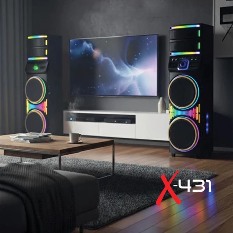 پخش کننده خانگی دو قلو میکرولب مدل DJ-X431 — تصویر ۳