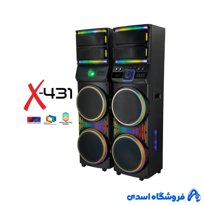 پخش کننده خانگی دو قلو میکرولب مدل DJ-X431 — تصویر ۵