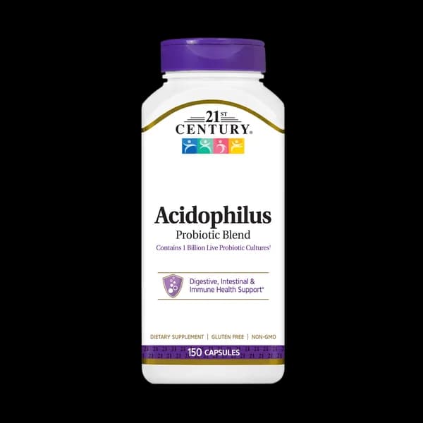 کپسول ترکیبی پروبیوتیک اسیدوفیلوس قرن بیست و یکم بسته ۱۵۰ عددی (21st Century Acidophilus Probiotic Blend 150 Capsules)