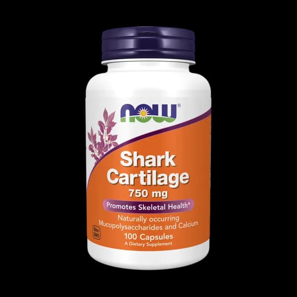 کپسول غضروف کوسه 750 میلی گرم ناو فودز بسته 100 عددی (NOW Foods Shark Cartilage 750mg 100 Capsules) — تصویر ۲