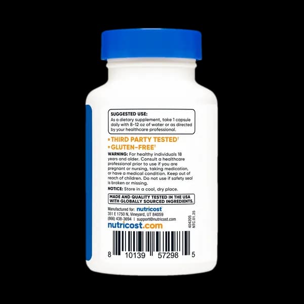کپسول رودیولا رزیا 500 میلی گرم ناتریکاست بسته 60 عددی (Nutricost Rhodiola Rosea 500 mg 60 Capsules) — تصویر ۳