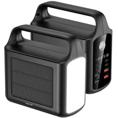 پاوربانک خورشیدی گرین لاین Solar Xtreme مدل GNPXB9S100KBK ظرفیت ۱۰۰۰۰۰ میلیآمپر ساعت — تصویر ۳
