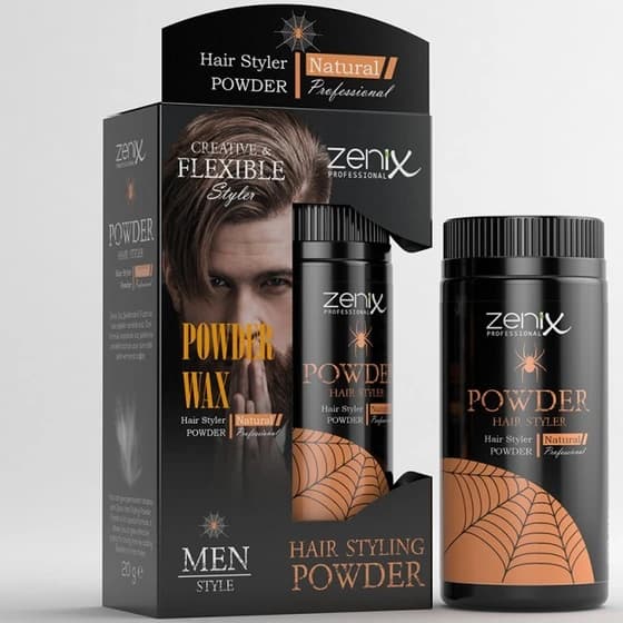پودر حالت دهنده مو زنیکس مدل Natural حجم ۲۰ گرم