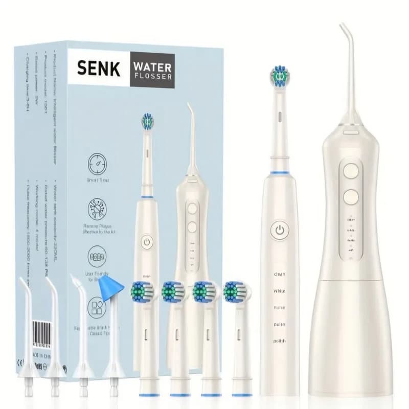 ست مسواک برقی و واترفلاسر سنک مدل Intelligent 2 in 1 S1001 — تصویر ۴
