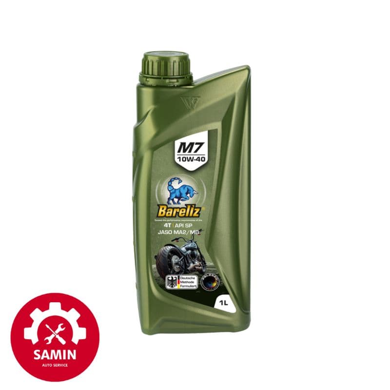 روغن موتور سیکلت بارلیز M7 10W40 تمام سنتتیک API SP JASO MA2/MB