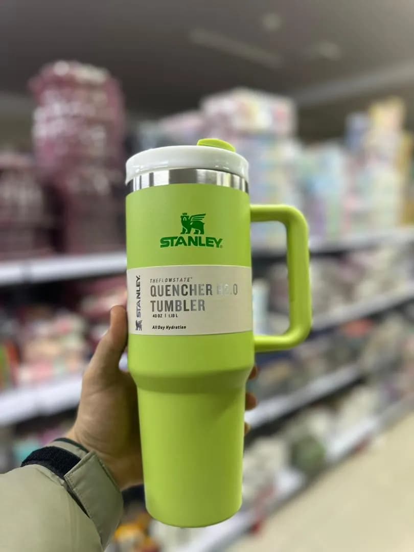 تراول ماگ طرح استنلی دسته دار Stanley quencher حجم 1.8 لیتر — تصویر ۵