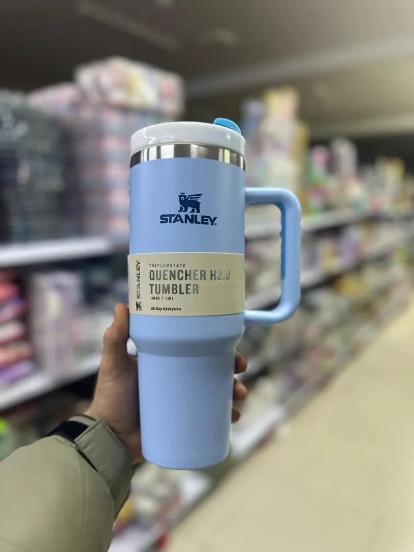 تراول ماگ طرح استنلی دسته دار Stanley quencher حجم 1.8 لیتر