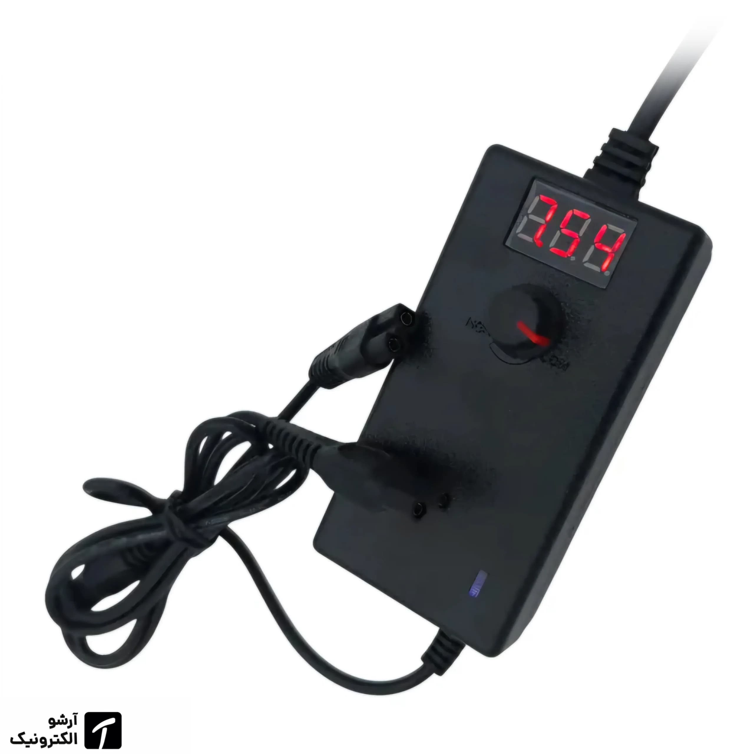 شارژر ریش تراش متغیر 3 تا 12 ولت 1 آمپر دو سوکت ولتاژ قابل تنظیم | Variable charger 3 to 12V 1A — تصویر ۴
