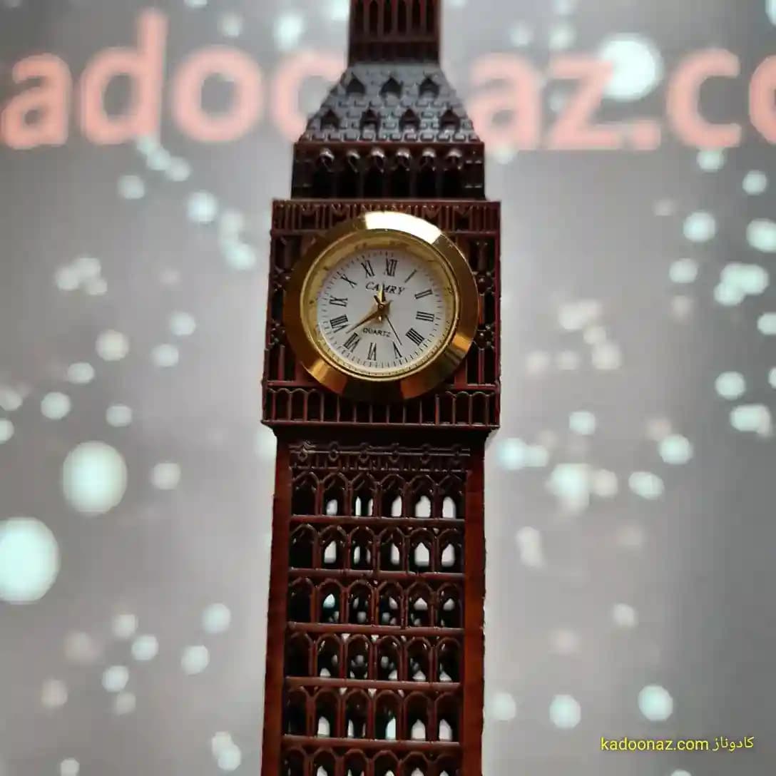 ماکت فلزی برج ساعت بیگ بن Big Ben لندن – رنگ برنزی سایز ۲۵ سانت — تصویر ۶
