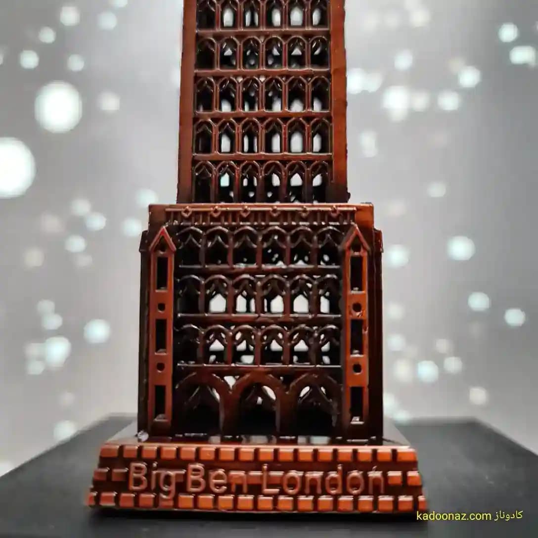 ماکت فلزی برج ساعت بیگ بن Big Ben لندن – رنگ برنزی سایز ۲۵ سانت — تصویر ۷