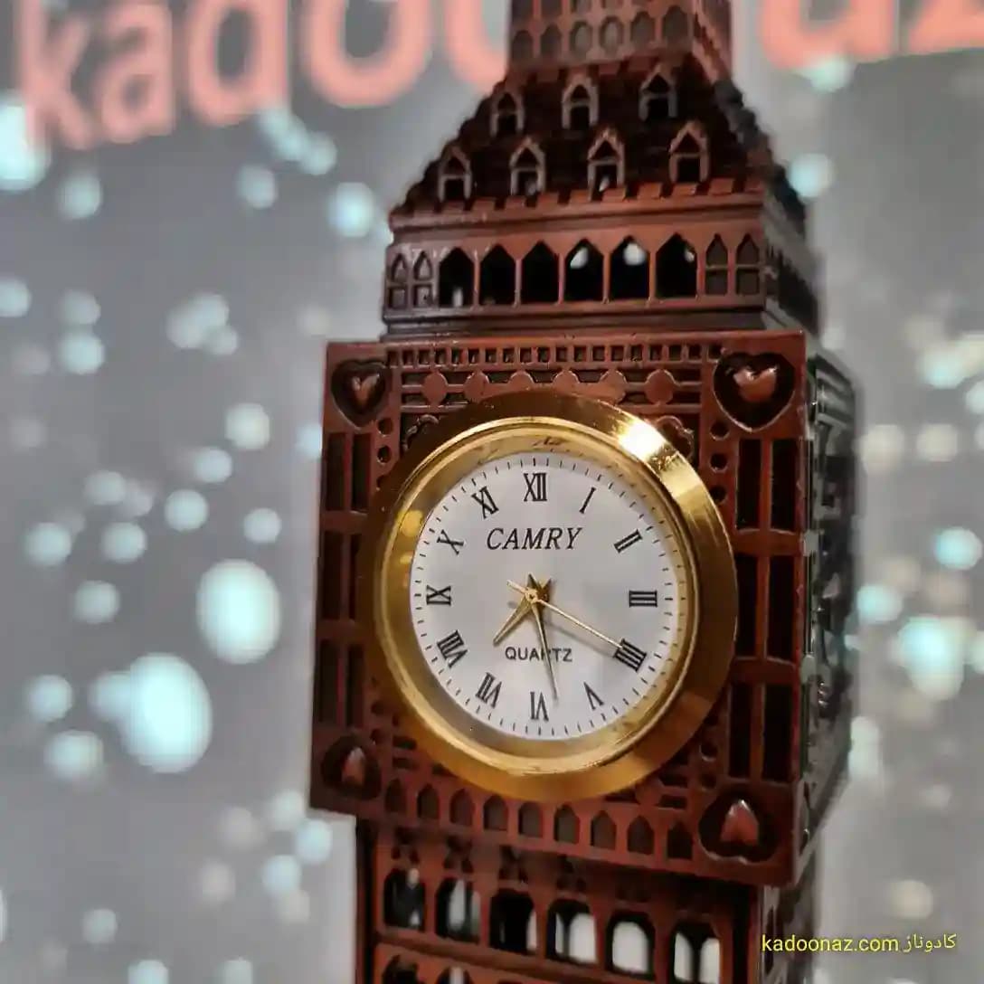 ماکت فلزی برج ساعت بیگ بن Big Ben لندن – رنگ برنزی سایز ۳۰ سانت — تصویر ۲