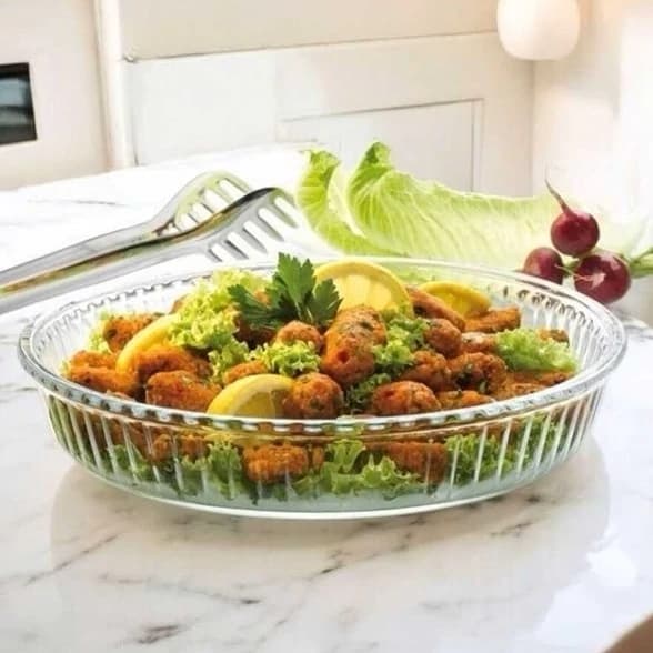 تابه پیرکس شیاردار بورجام BORCAM-59014 — تصویر ۳