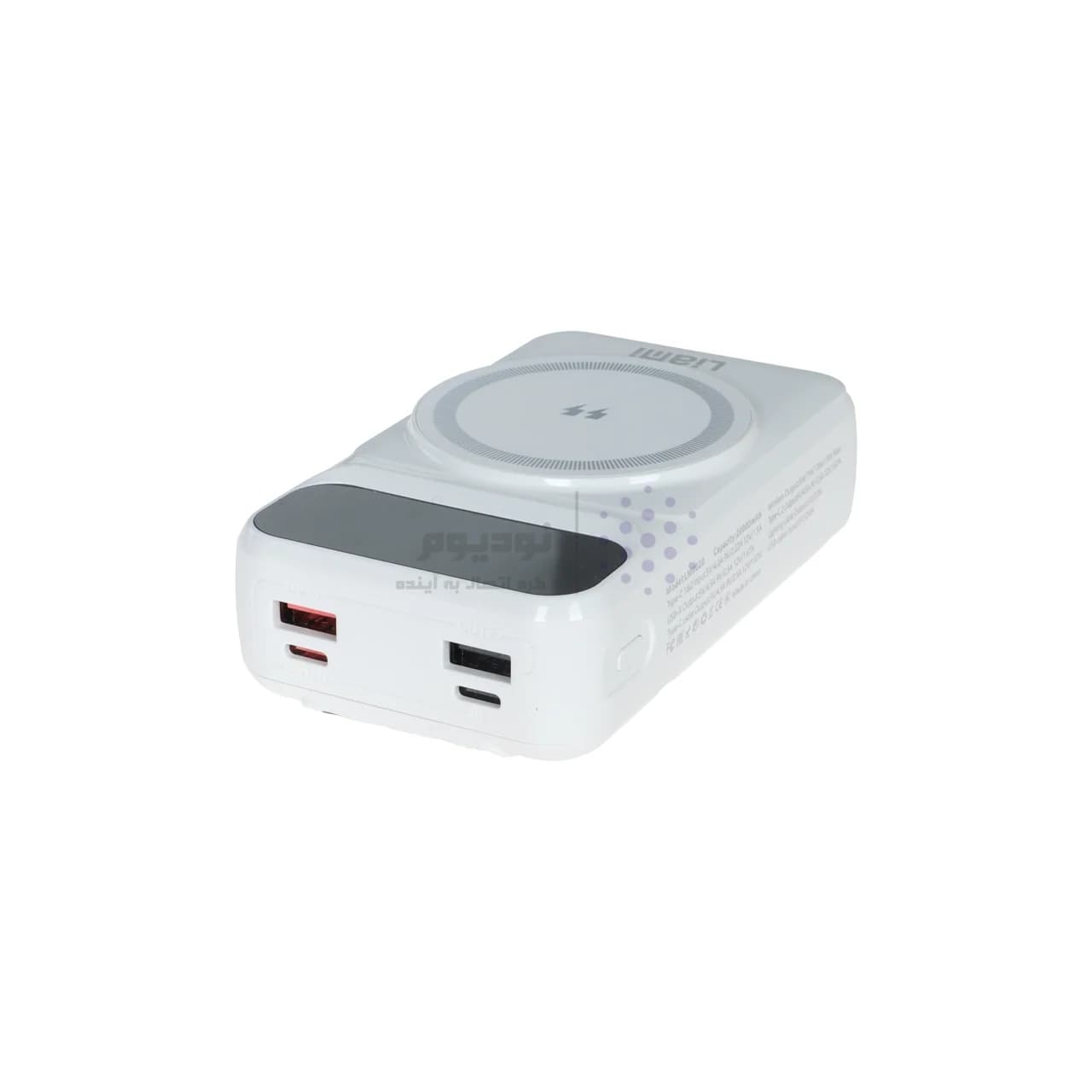 پاوربانک مگ سیف PD و فست شارژ Liami 22.5W 20000mAh مدل LM8020 – سفید (گارانتی شش ماهه شرکتی) — تصویر ۶