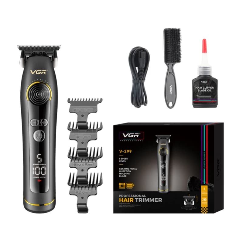 ماشین اصلاح موی سر و صورت شارژی وی جی ار مدل V-299 — تصویر ۴