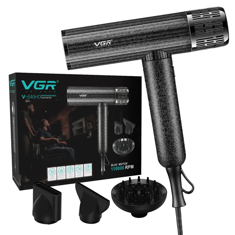 سشوار حرفه ای وی جی آر مدل V-640HD — تصویر ۶
