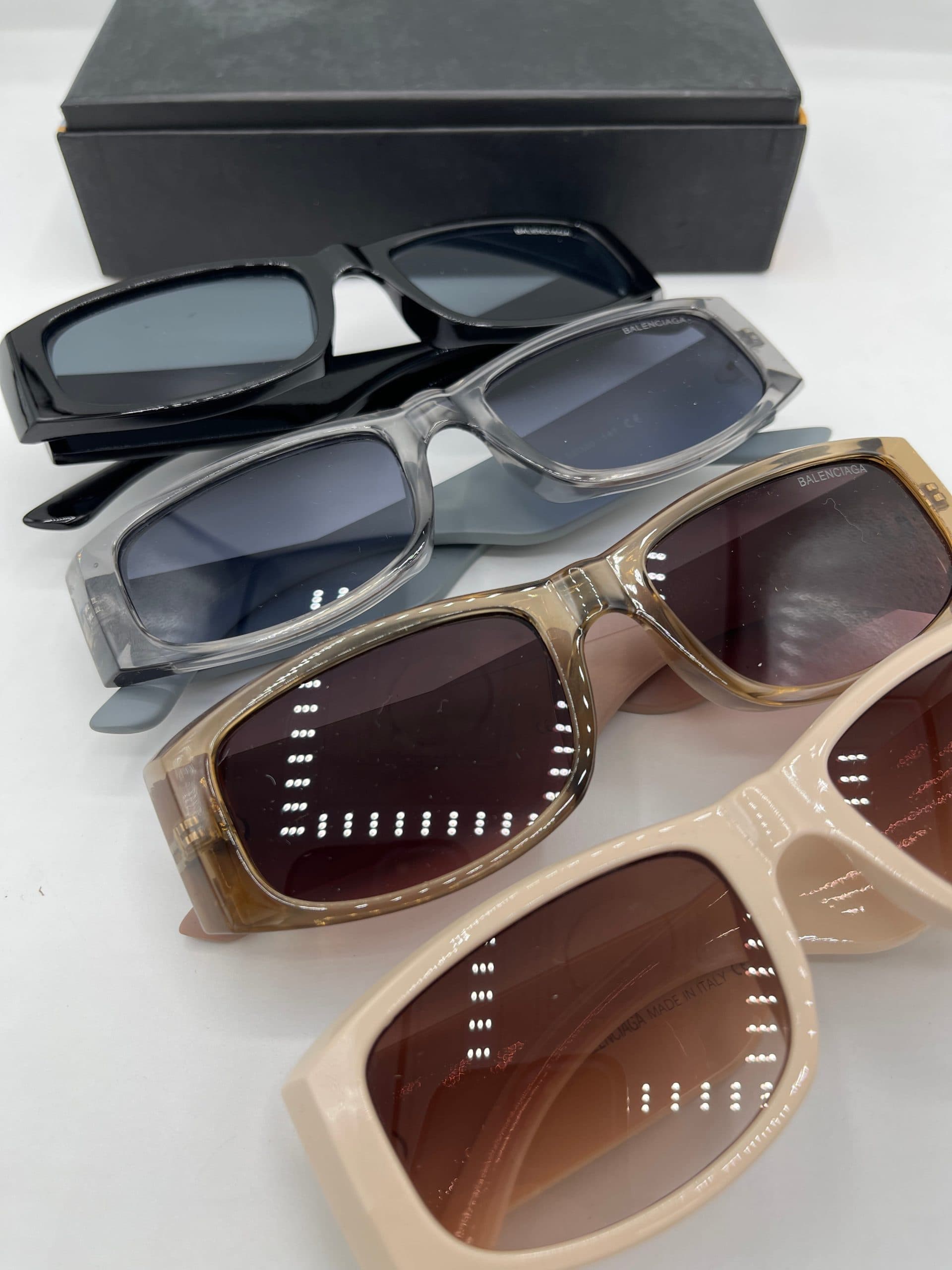 عینک آفتابی Balenciaga Rectangle | مدل مستطیلی پهن و ترند