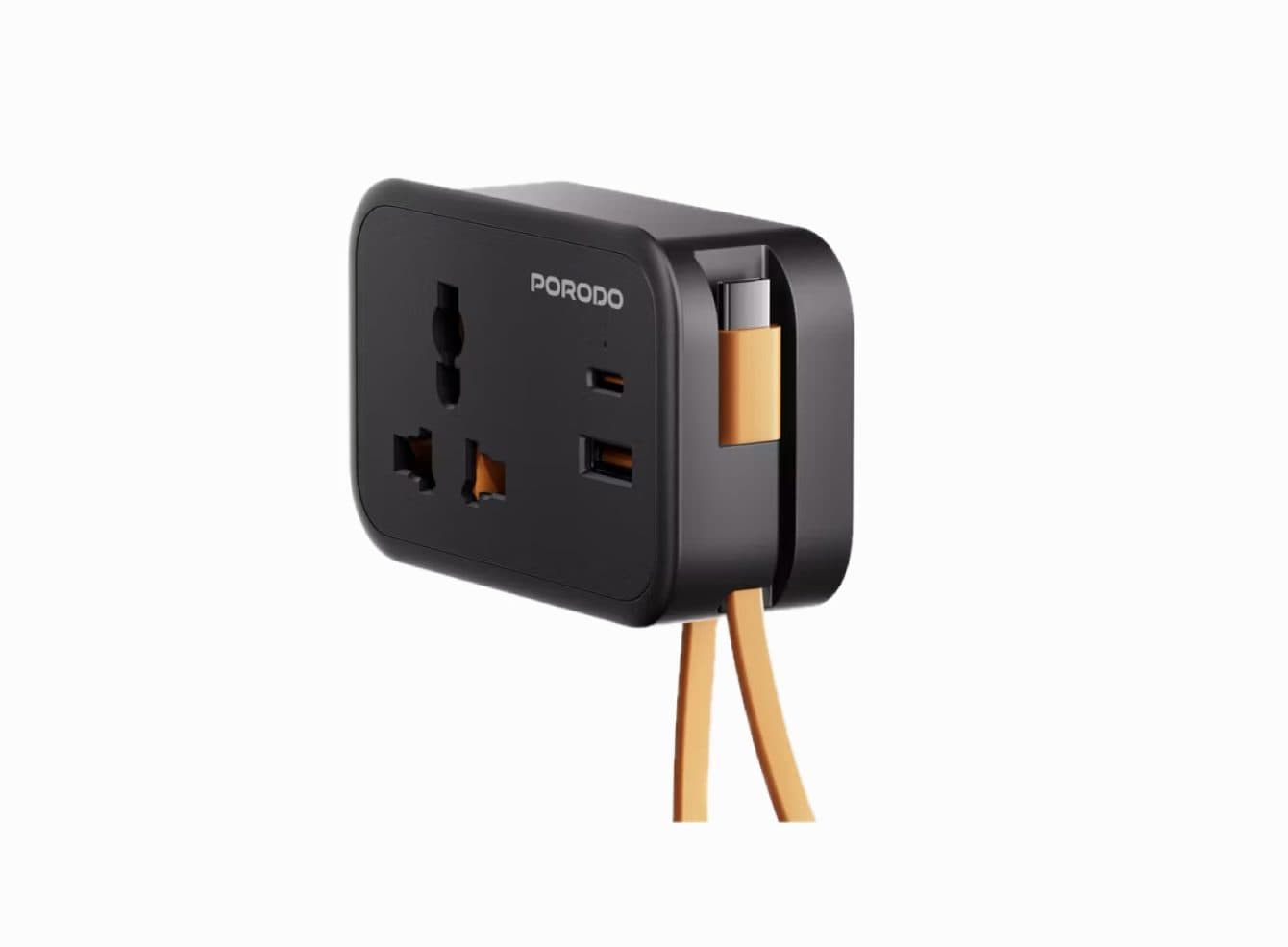 اداپتور کابل دار PORODO سراهی کابل دار پرودو یونیورسال UNIVERSAL WALL SOCKET