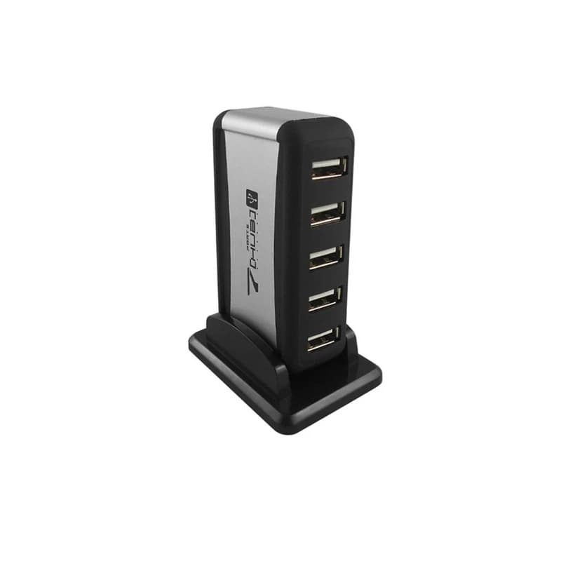 هاب USB2.0 دی نت مدل 9019 هفت پورت آداپتوردار
