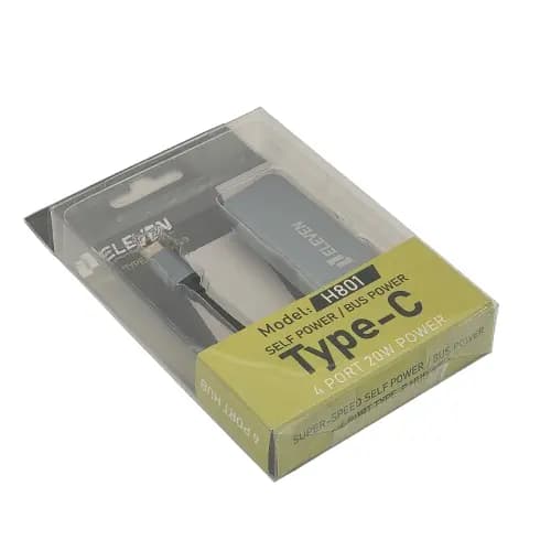 هاب یو اس بی چهار پورت ایلون مدل eleven H801 TYPE C — تصویر ۴