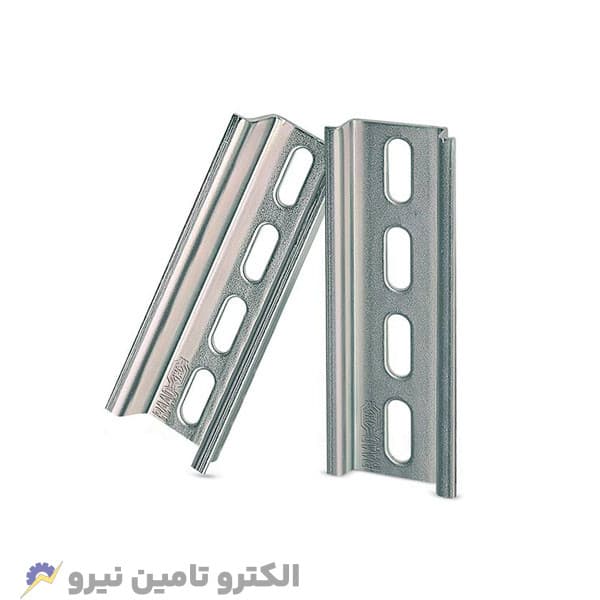 ریل مینیاتوری رعد ۲ متری | ریل فلزی نصب تجهیزات تابلویی و فیوز مینیاتوری