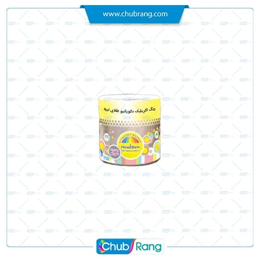 رنگ طلایی تیره اکریلیک دکوراتیو هیراد شیمی کوارت — تصویر ۲