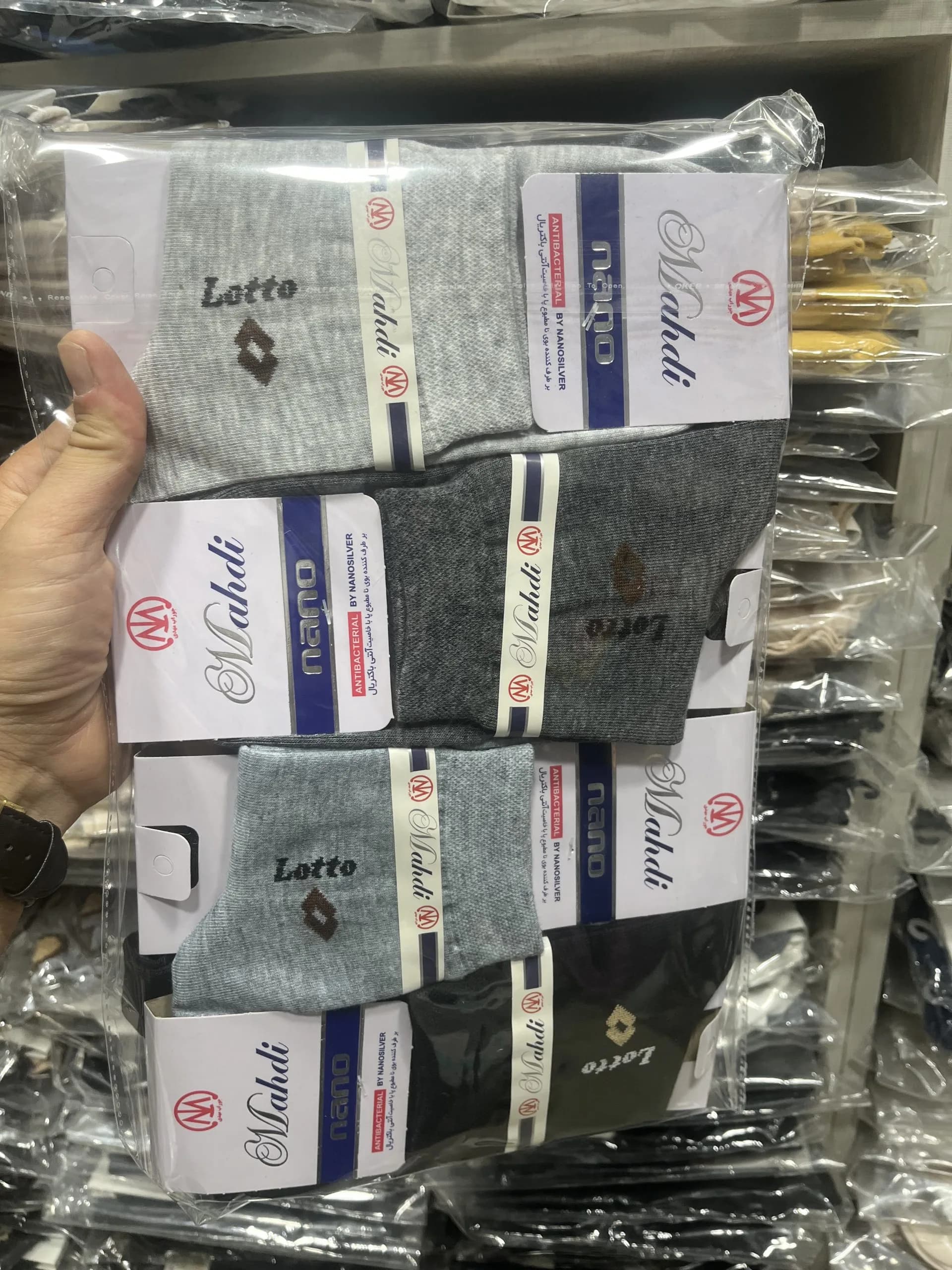 جوراب مردانه نیم ساق(12جفت) کد1291 — تصویر ۳