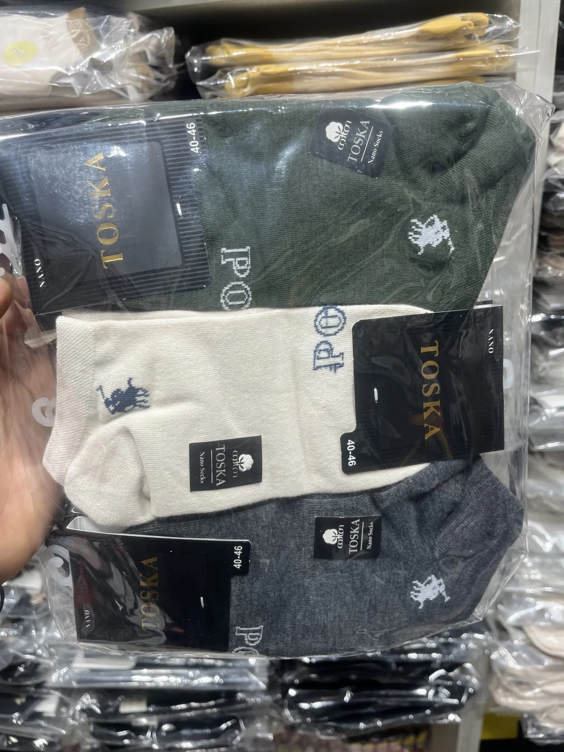 جوراب مردانه مچی(12جفت)طرح polo کد1287 — تصویر ۴