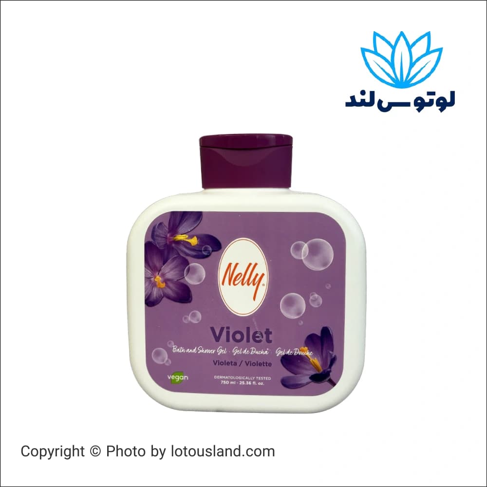 شامپو بدن نلی رایحه بنفشه حجم 750 میل