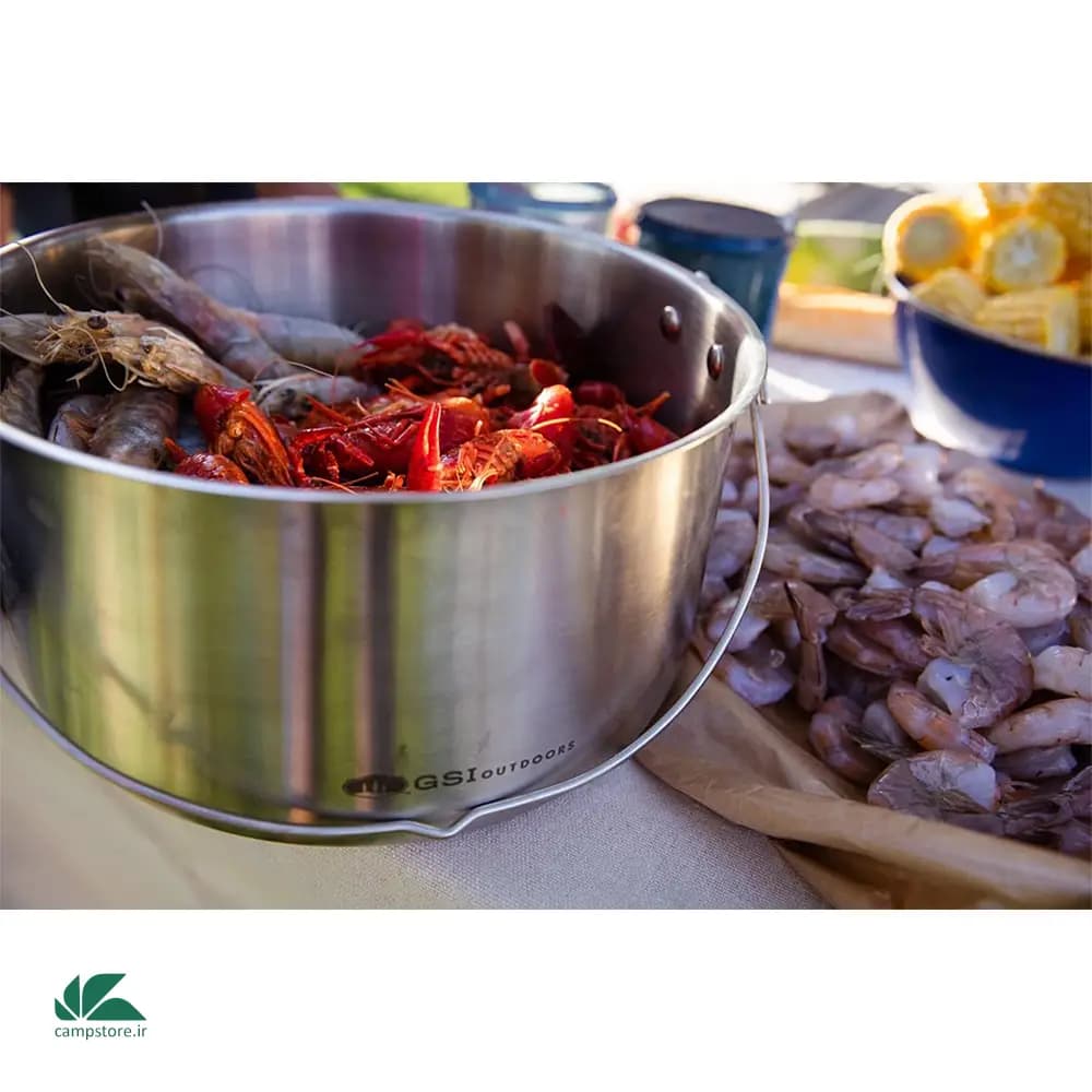 ست ظروف 8 نفره جی اس آی مدل Glacier Stainless Troop Cookset — تصویر ۷