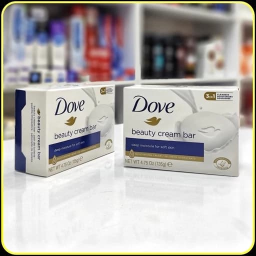 صابون کرمی داو Beauty Cream Bar مدل Deep Moisture برای پوست نرم و لطیف