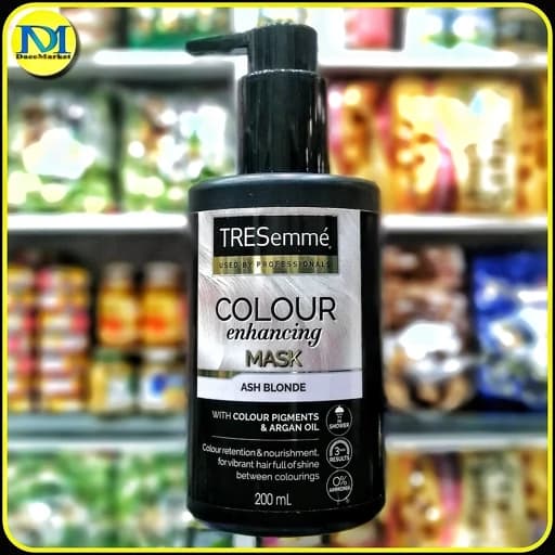 ماسک تثبیتکننده رنگ مو ترزمه مدل Colour Enhancing Mask Ash Blonde حجم 200 میلیلیتر | TRESemmé Colour Enhancing Mask Ash Blonde