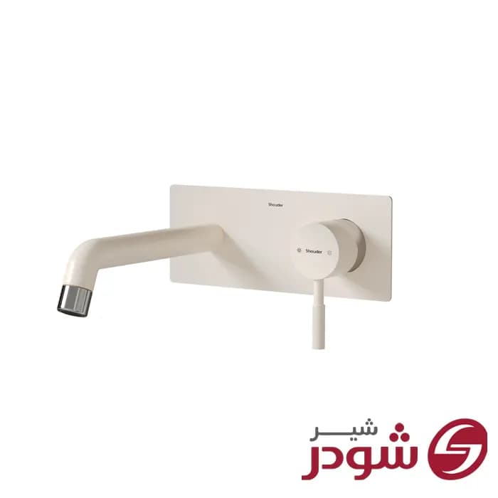 شیر روشویی یک تکه توکار مدل روگن کروم شودر — تصویر ۳