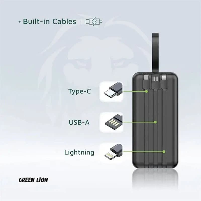 پاوربانک Green Lion Power Tank با ظرفیت 50000 میلیآمپر — تصویر ۳