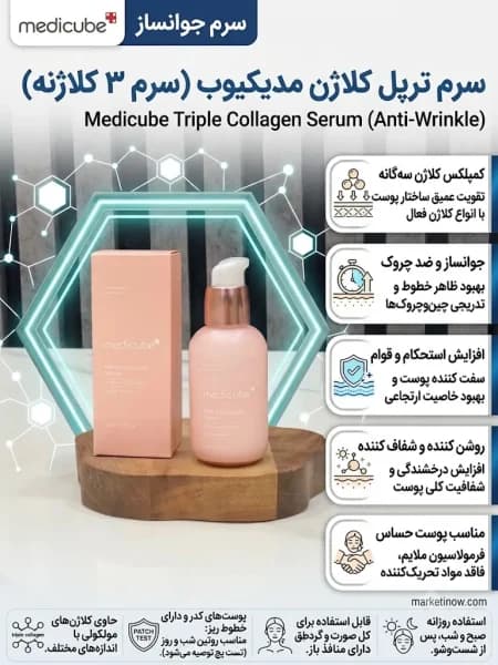 سرم ترپیل کلاژن مدیکیوب — تصویر ۲