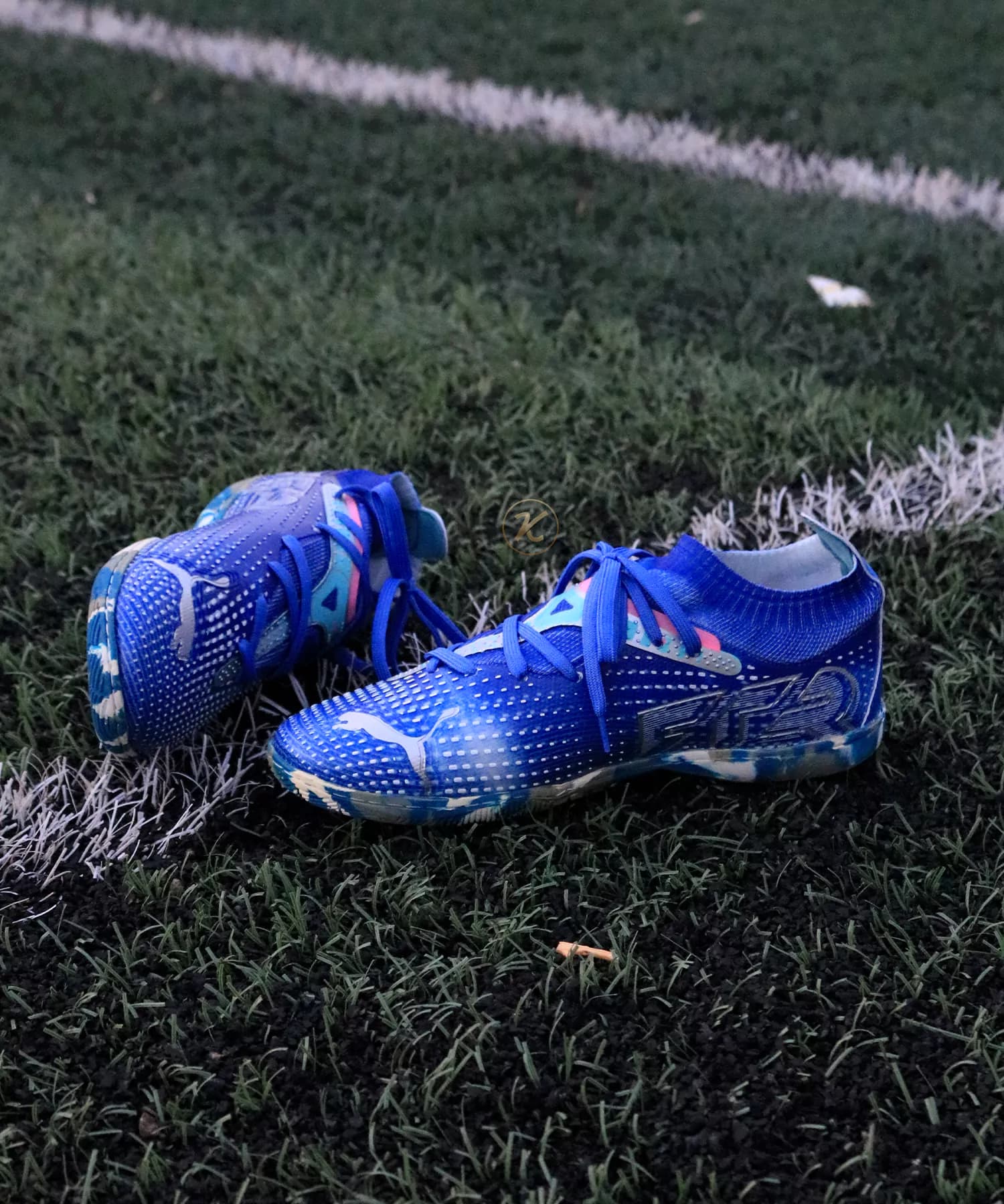 کفش فوتسال پوما فیوچر ۷ سفید آبی Puma future 7 — تصویر ۹