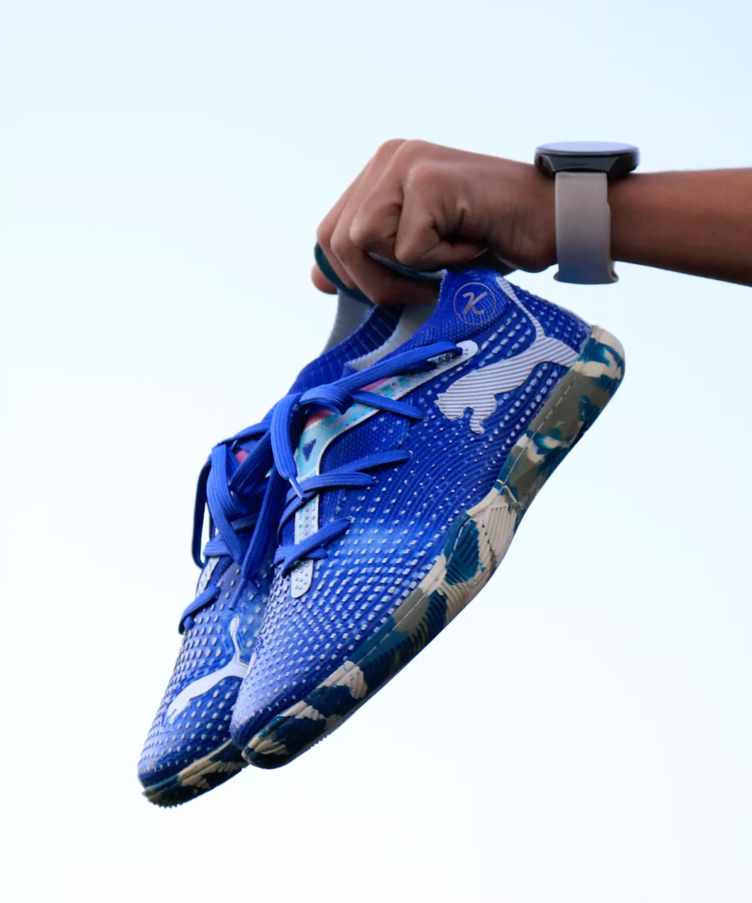 کفش فوتسال پوما فیوچر ۷ سفید آبی Puma future 7 — تصویر ۷