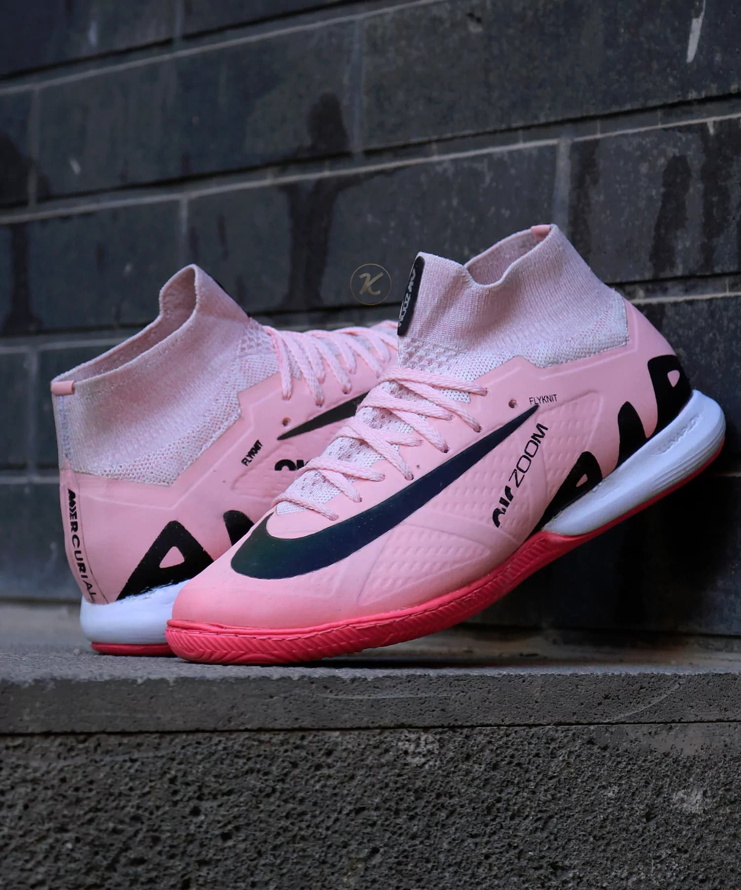 کفش سالنی نایک مرکورریال ایرزوم صورتی ساقدار Nike Airzoom — تصویر ۳